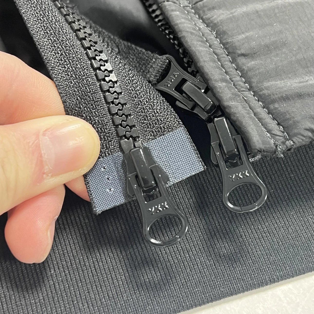 Front zipper