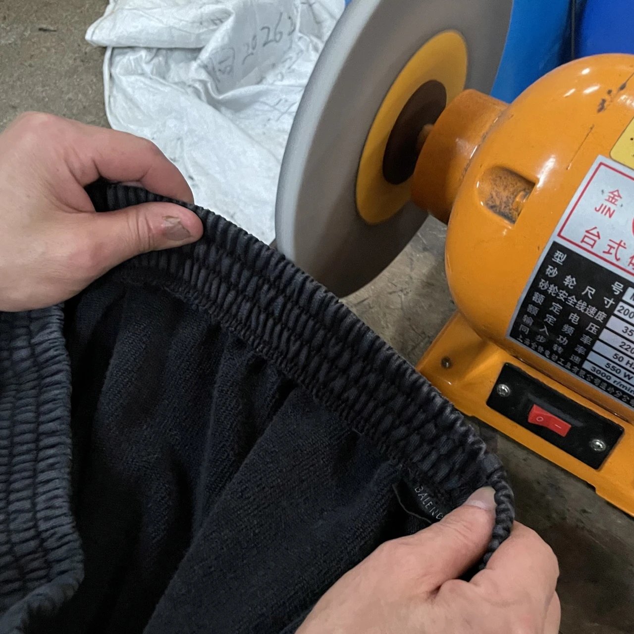 Waistband abrasion reference