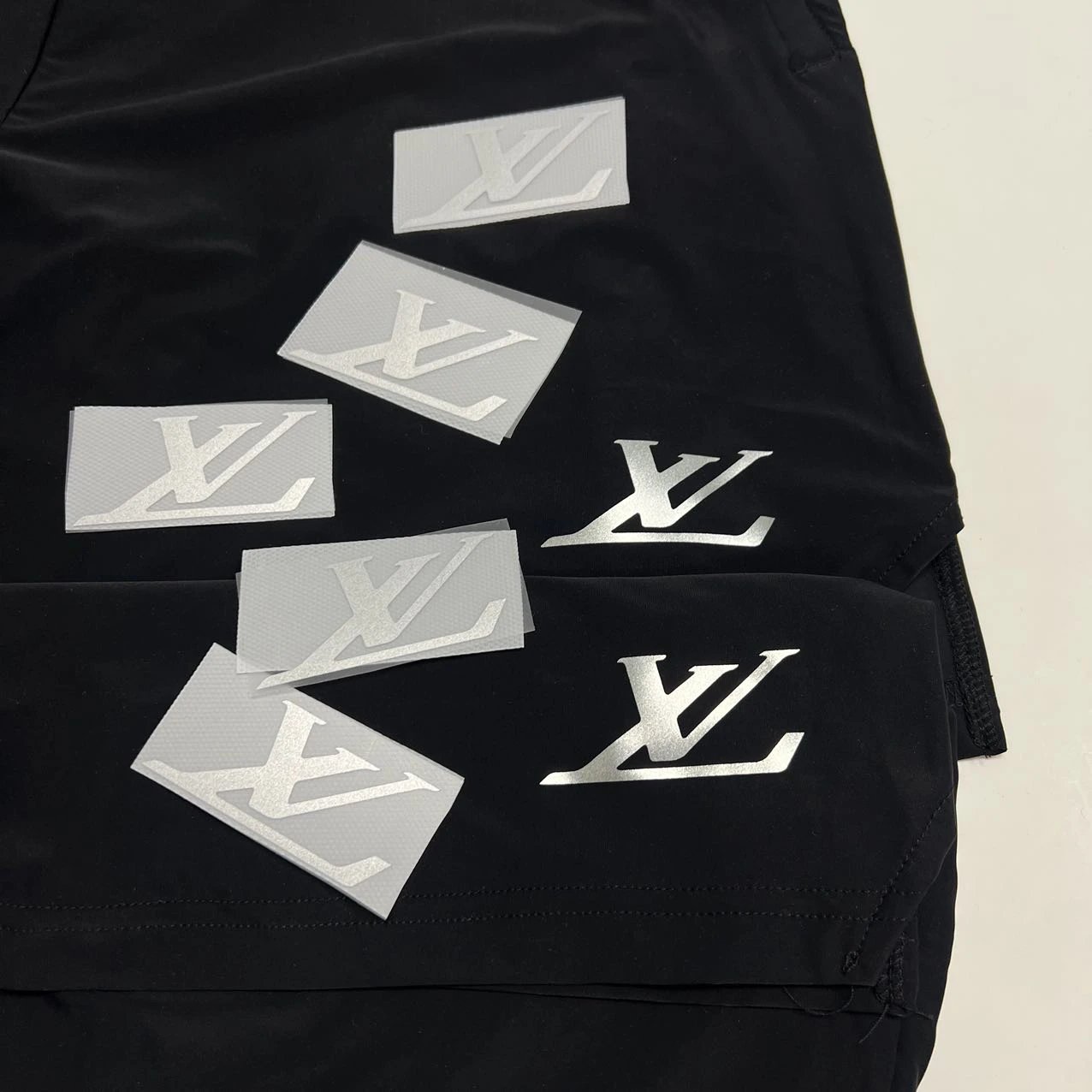 Logo transfers on fabric