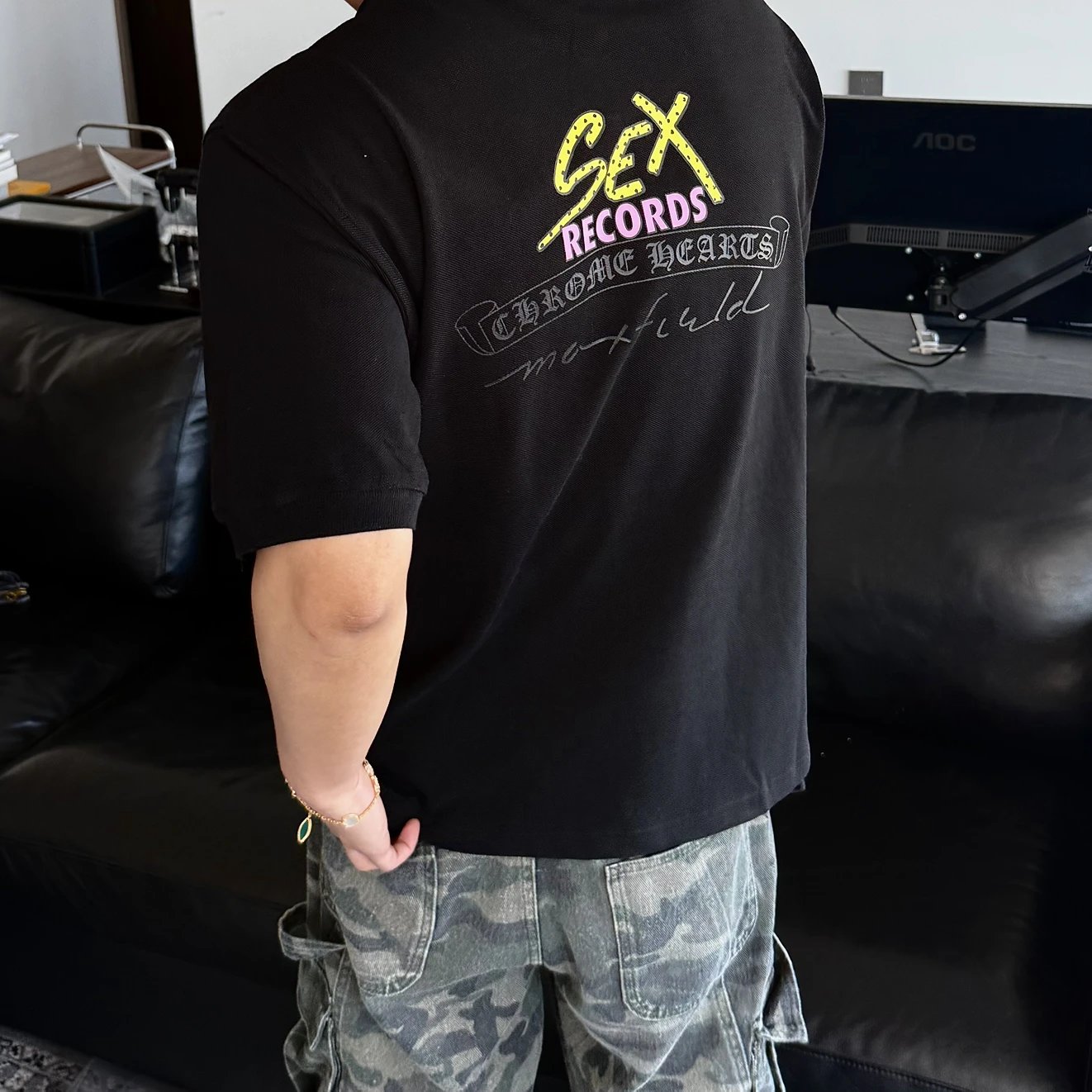 RD-C061 · SEX Records Piqué Polo showcase view 1