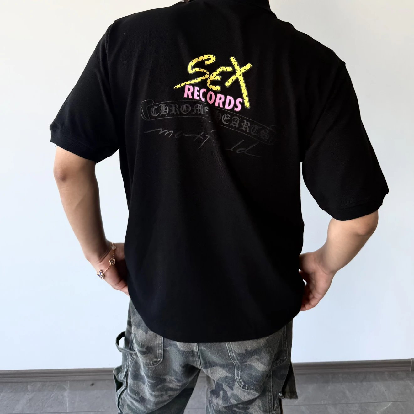 RD-C061 · SEX Records Piqué Polo showcase view 6
