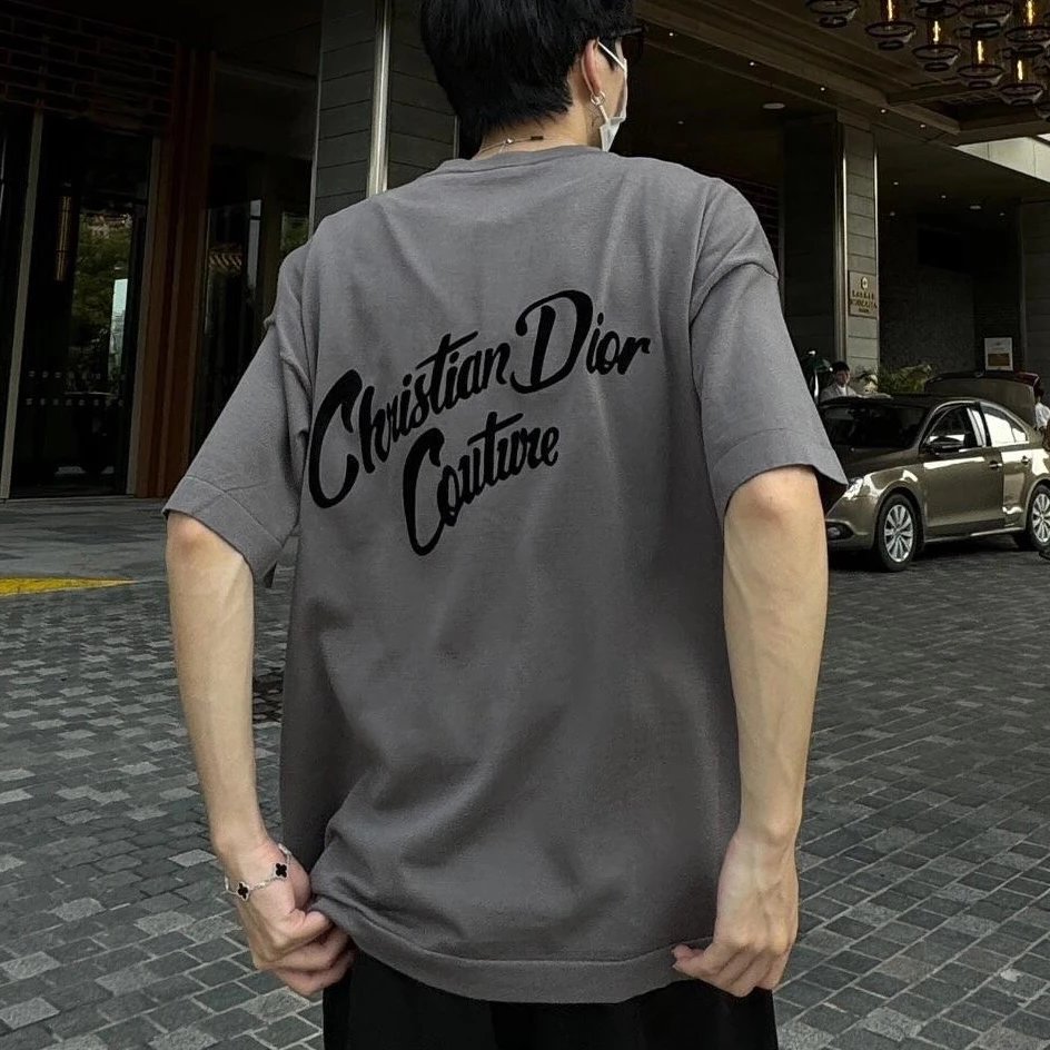 RD-C135 · Flocked Monogram Cotton T-Shirt showcase view 1