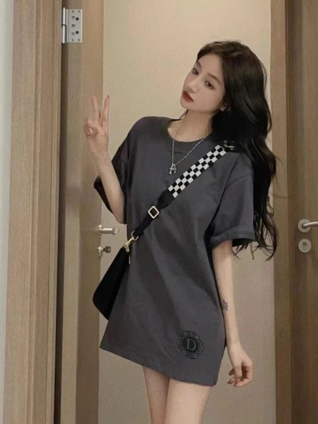 RD-C135 · Flocked Monogram Cotton T-Shirt showcase view 5
