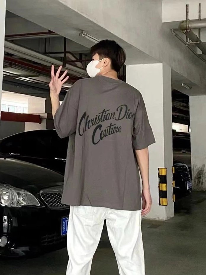 RD-C135 · Flocked Monogram Cotton T-Shirt showcase view 7