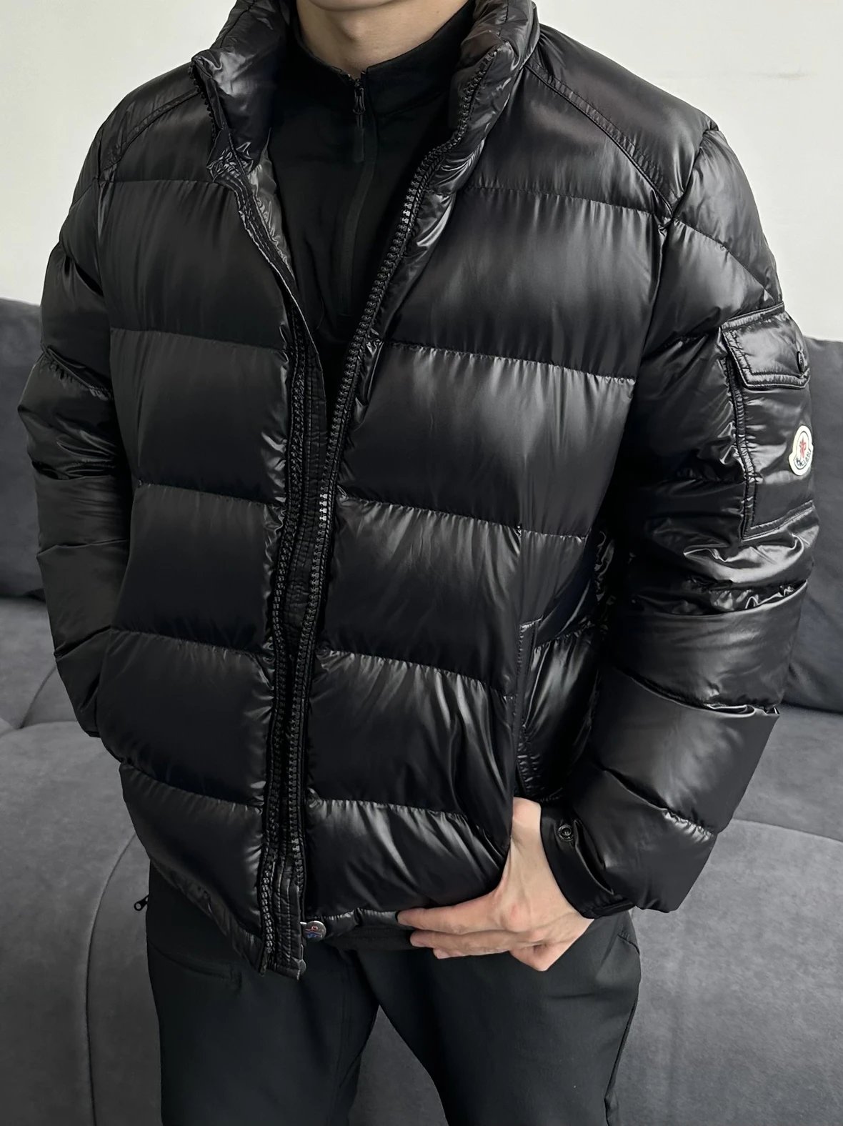 RD-C035 · Gloss-Finish Hooded Down Jacket showcase view 4