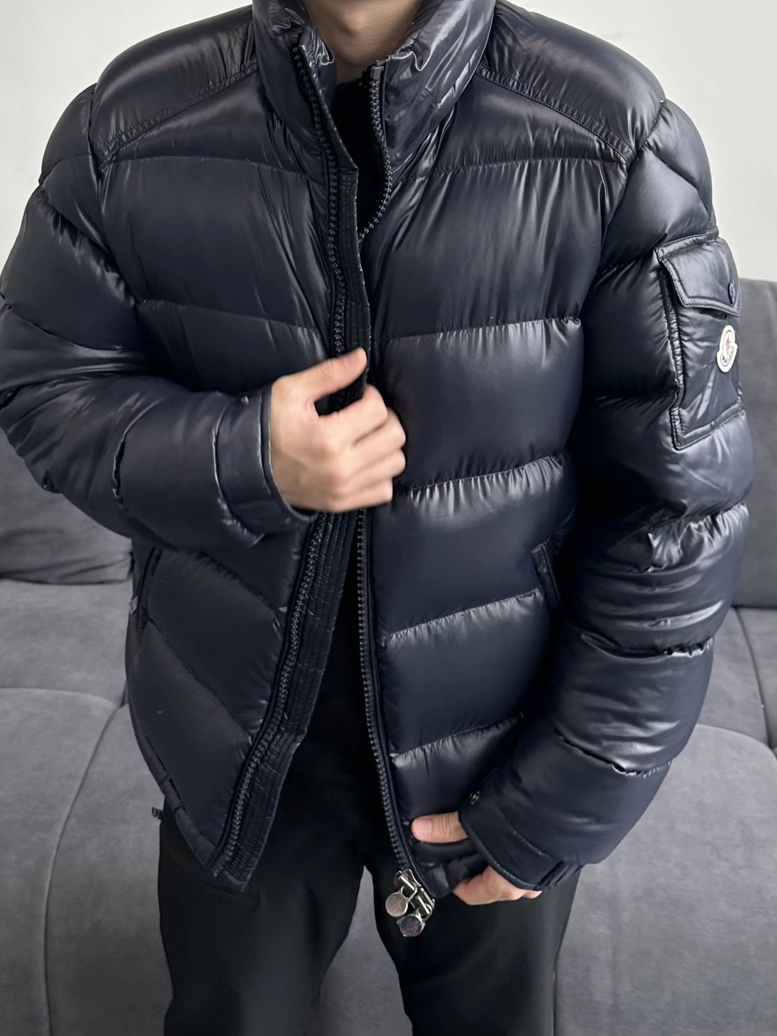 RD-C035 · Gloss-Finish Hooded Down Jacket showcase view 12