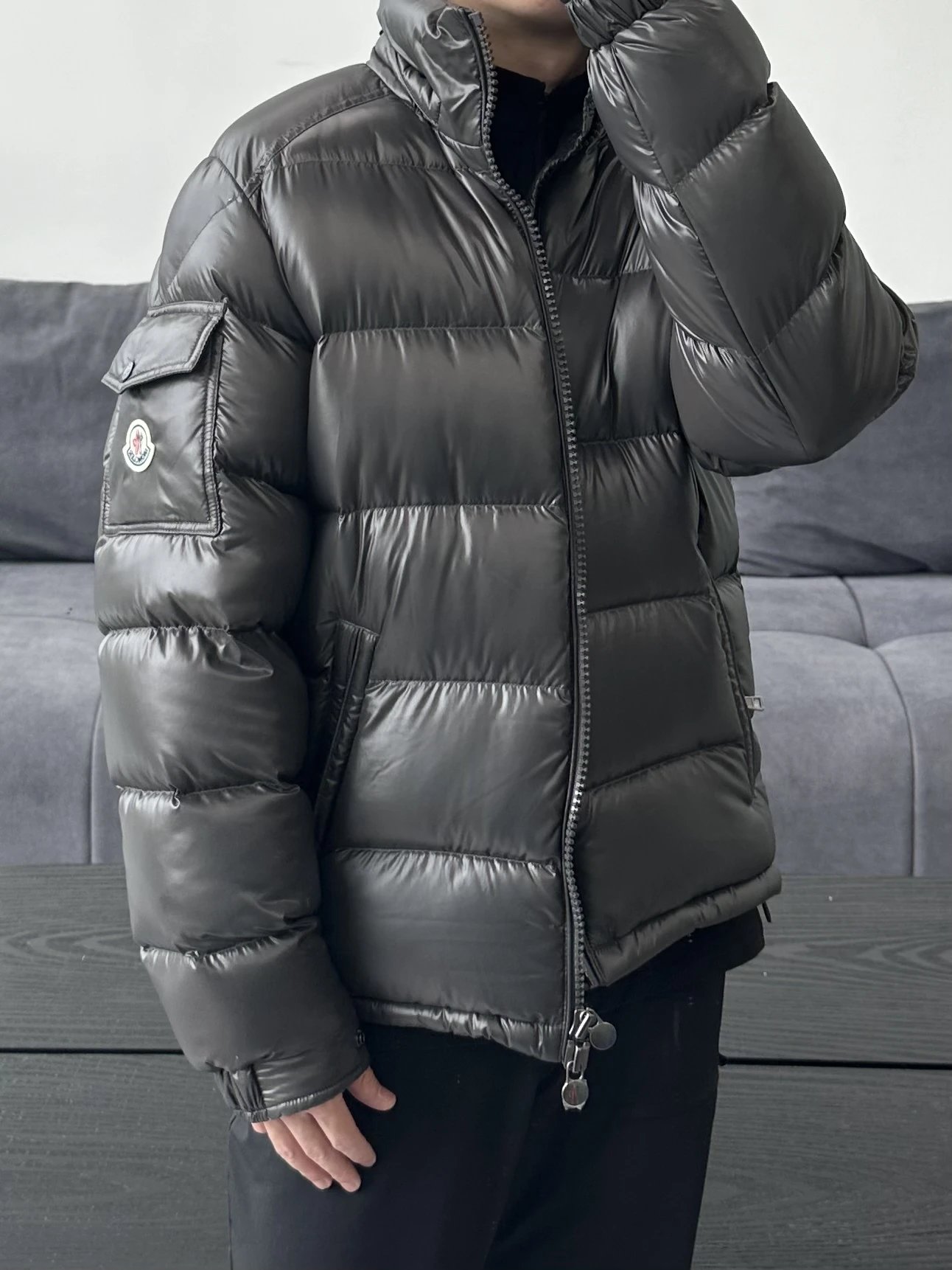RD-C035 · Gloss-Finish Hooded Down Jacket showcase view 13