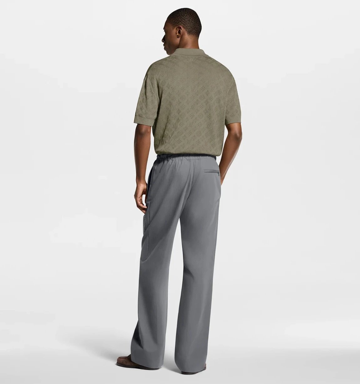 RD-C100 · Jacquard-Pattern Cotton Piqué Polo showcase view 10