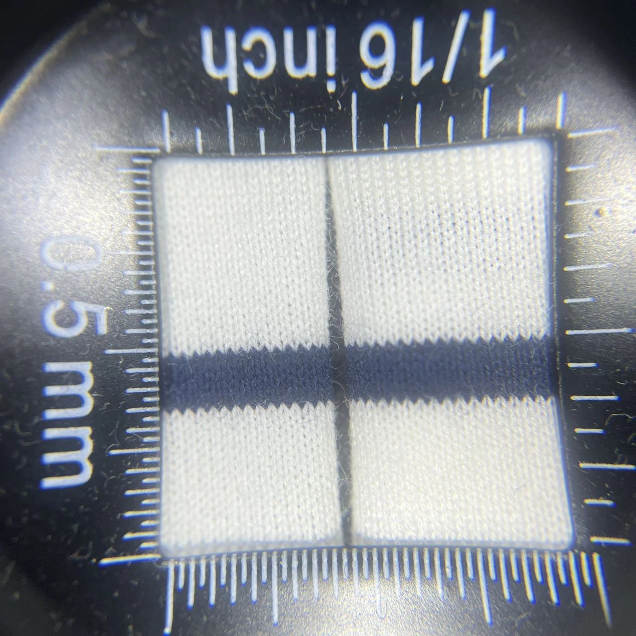 Magnified sleeve fabric
