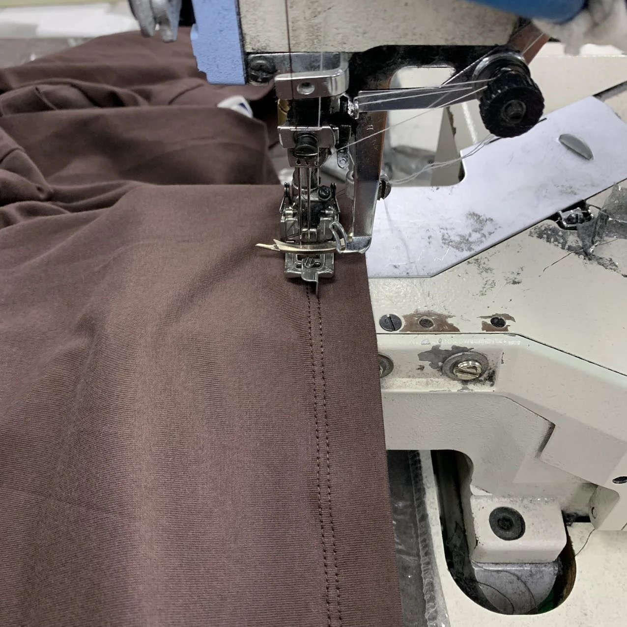 Machine hem finishing