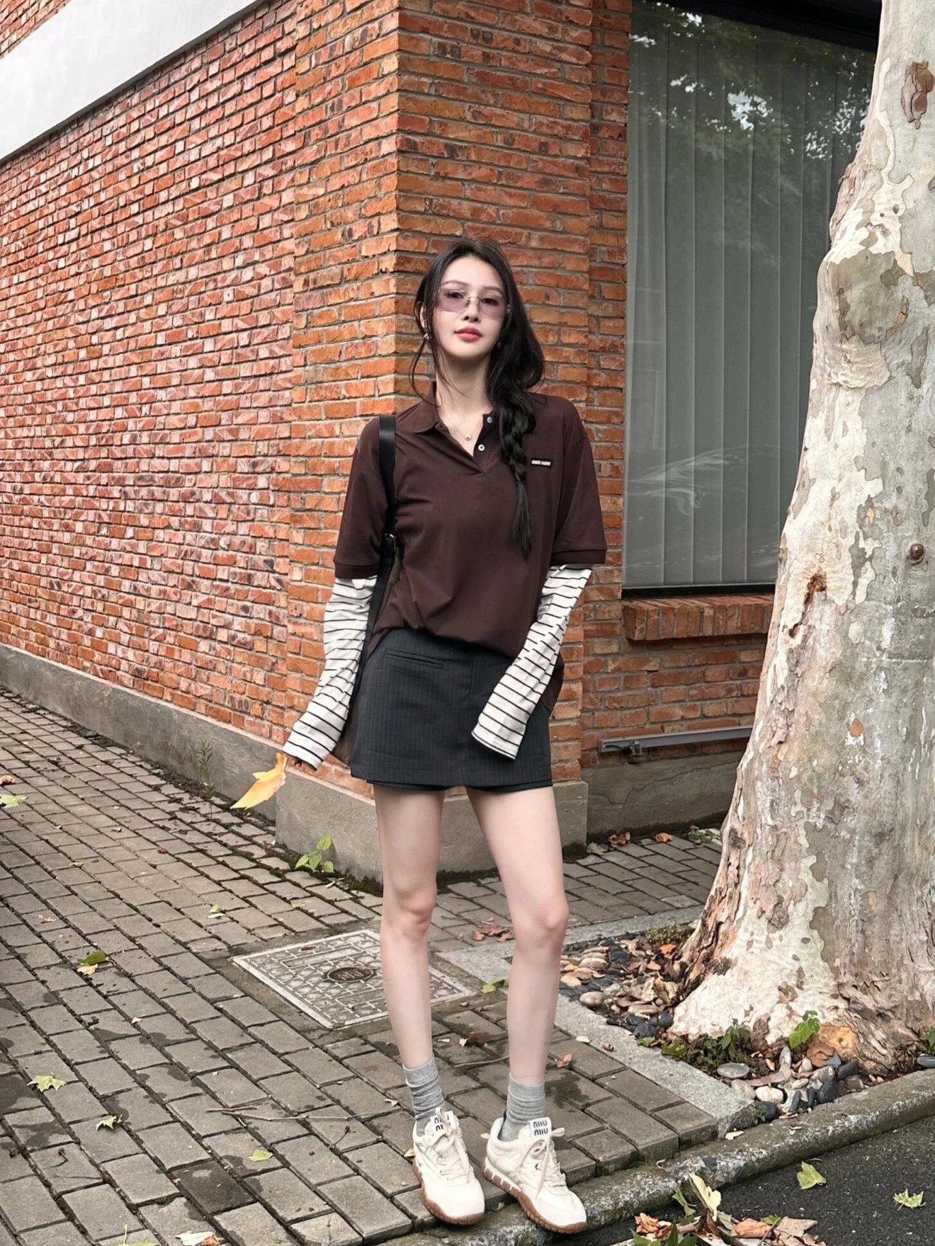 RD-C200 · Layered Cotton Long-Sleeve Polo showcase view 6
