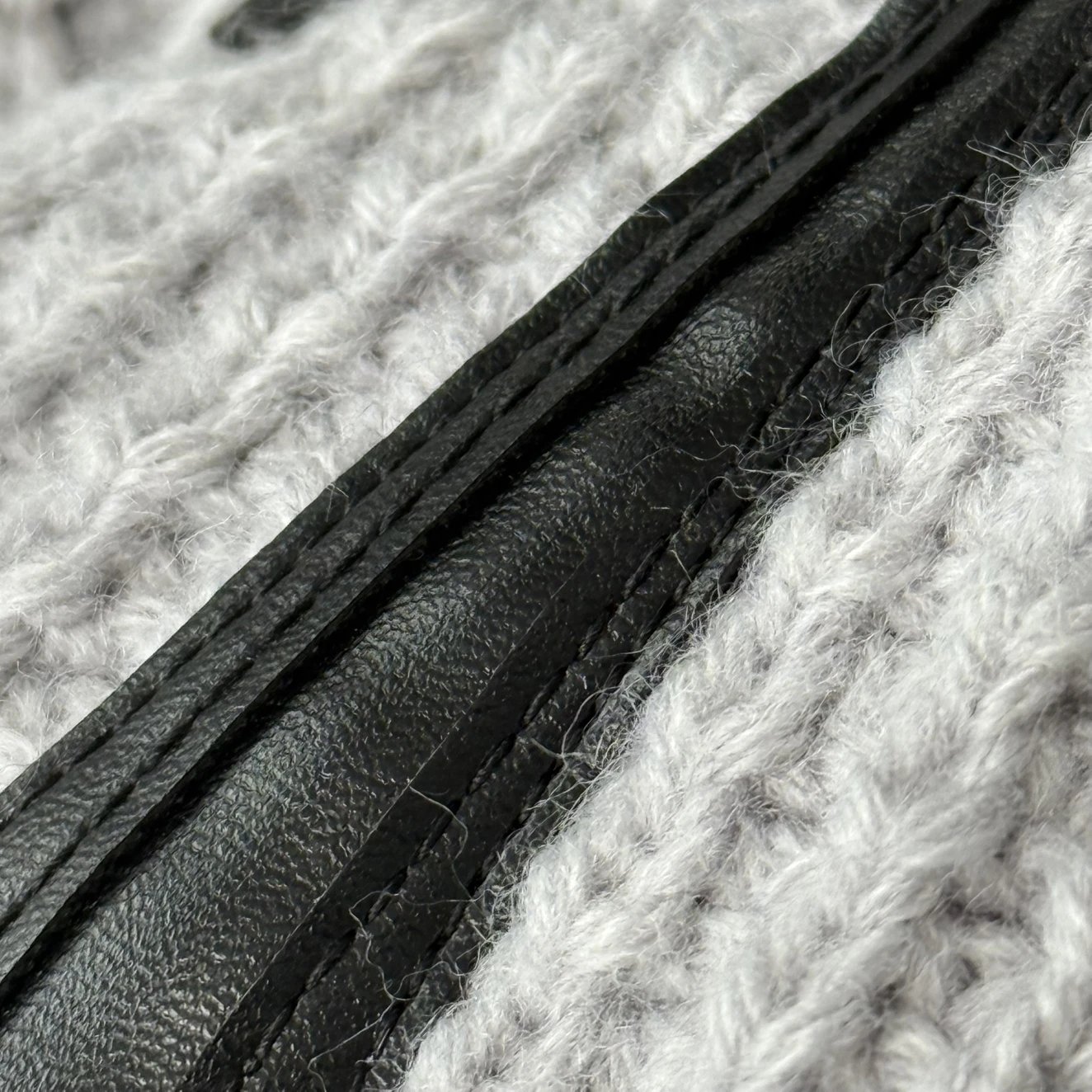 Leather-trim stitching