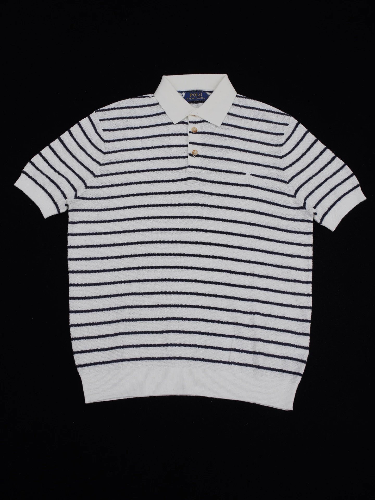 RD-C057 · Linen-Blend Striped Polo showcase view 9