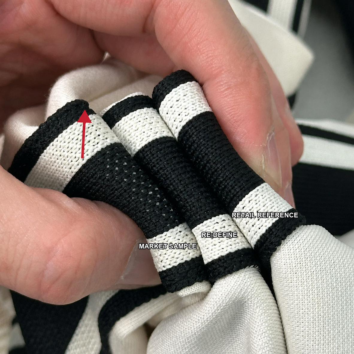 Coordinating trouser side tape