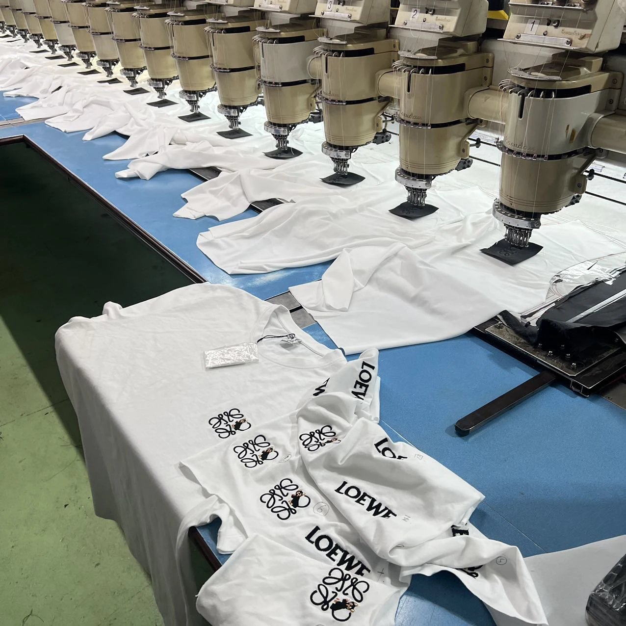 Embroidery production line
