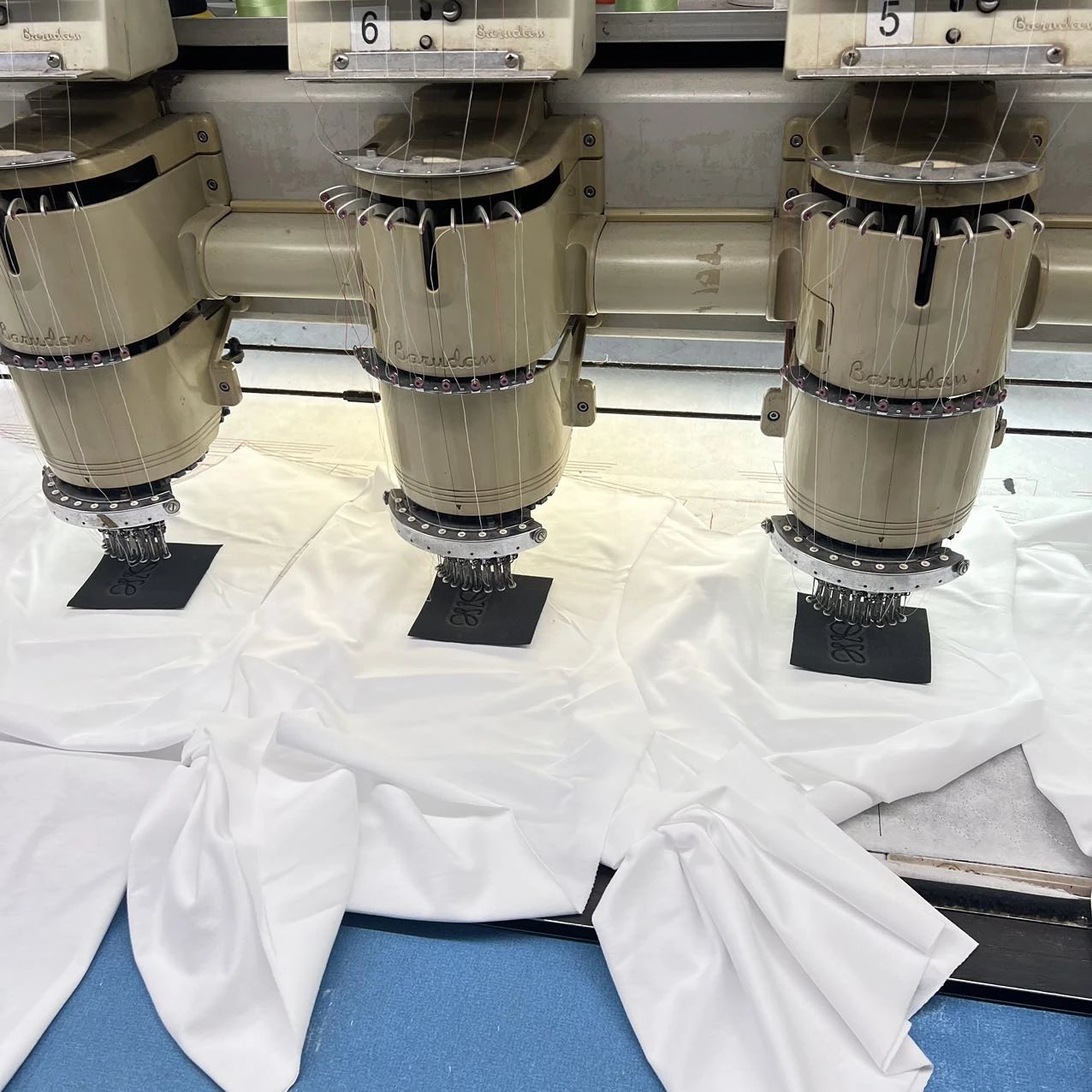 Multi-head embroidery equipment
