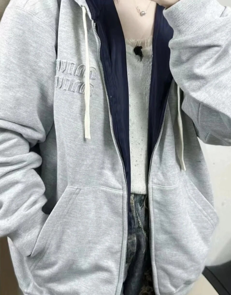Grey close wearing view