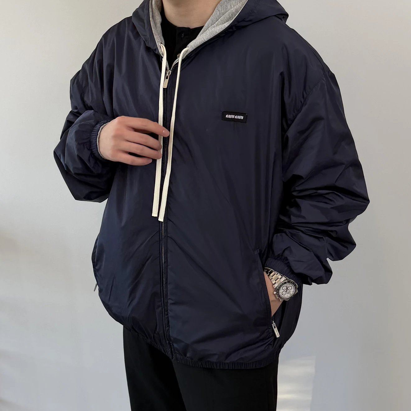 RD-C037 · Reversible Cotton-Nylon Jacket showcase view 7
