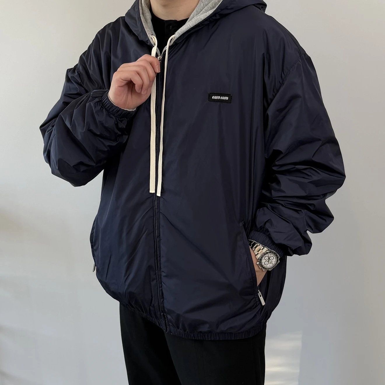 RD-C037 · Reversible Cotton-Nylon Jacket showcase view 8