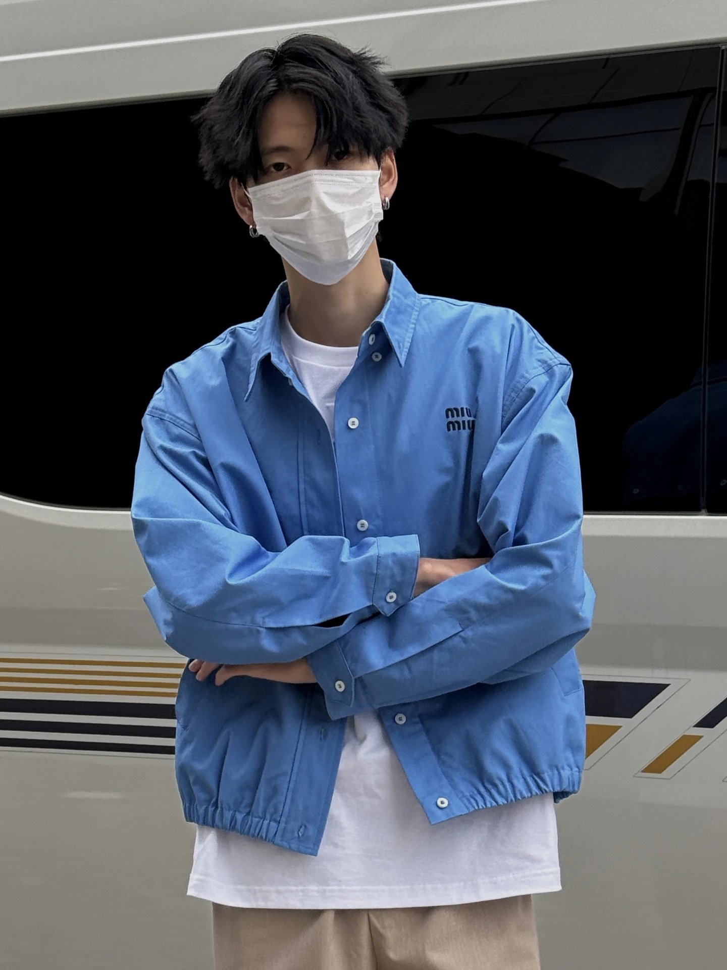 RD-C139 · Silk-Finish Poplin Overshirt showcase view 2
