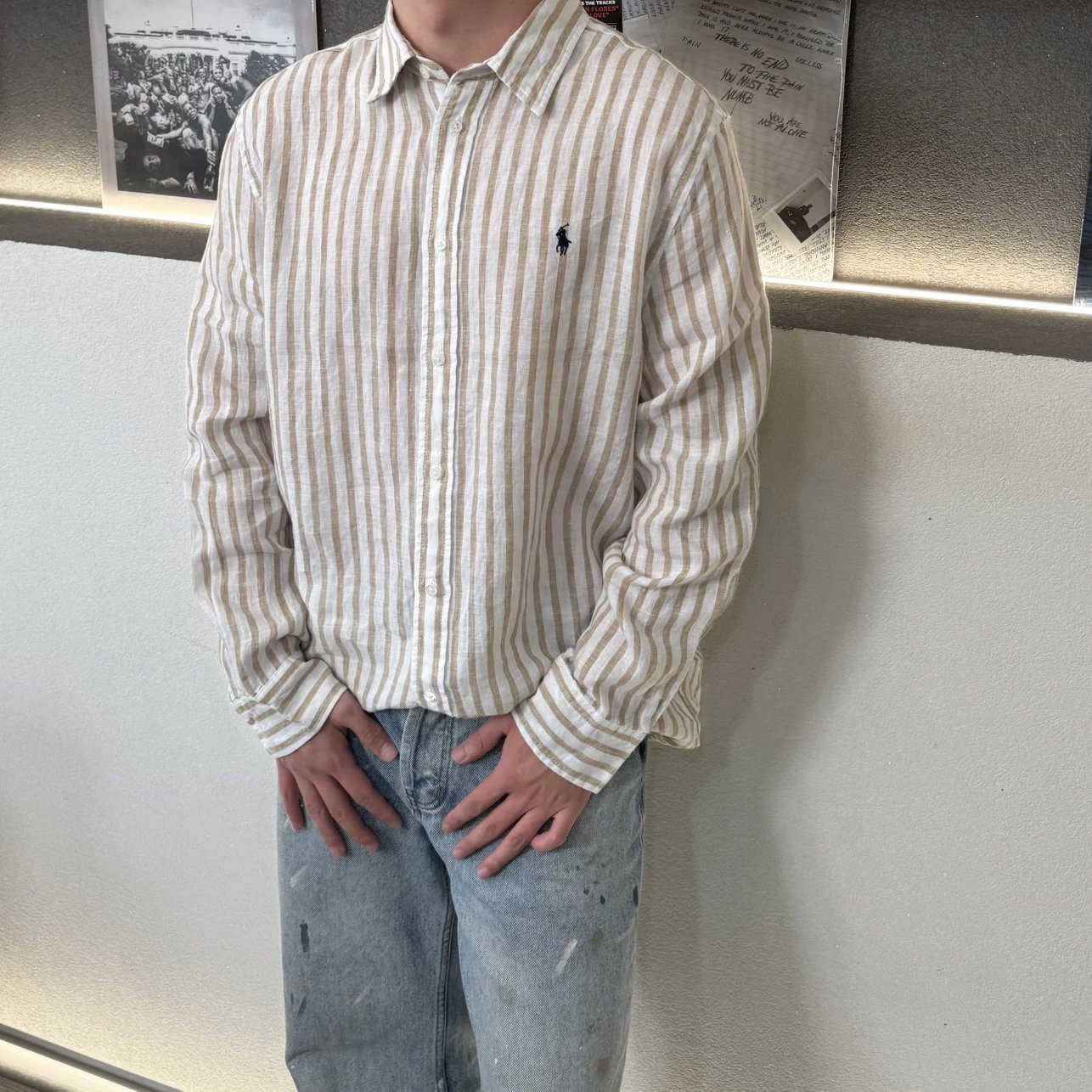 RD-C147 · Striped Linen Shirt showcase view 5