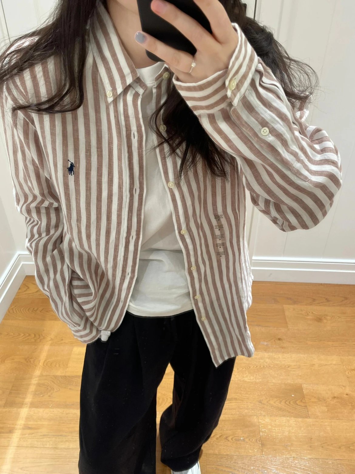 RD-C147 · Striped Linen Shirt showcase view 8