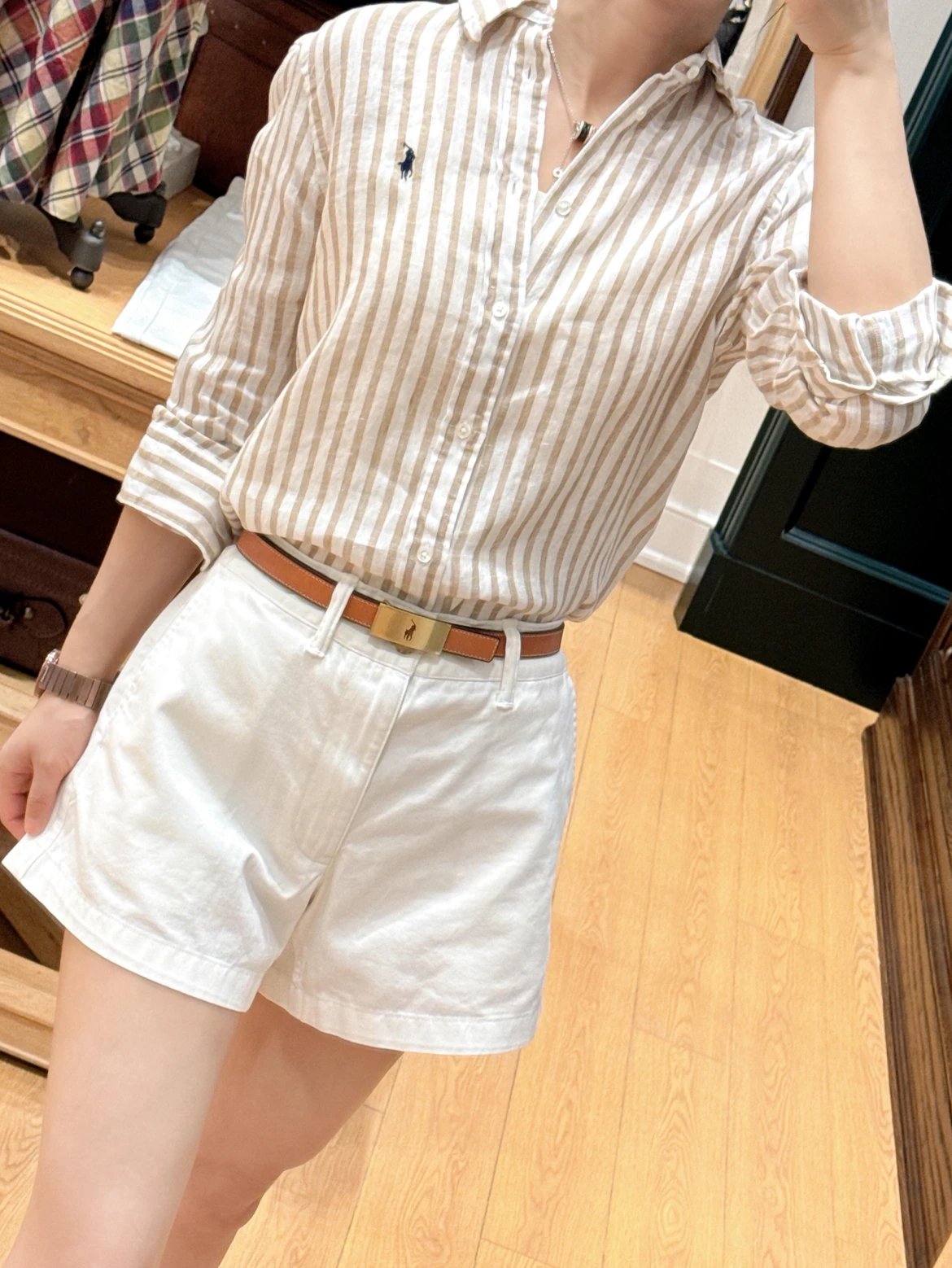 RD-C147 · Striped Linen Shirt showcase view 10