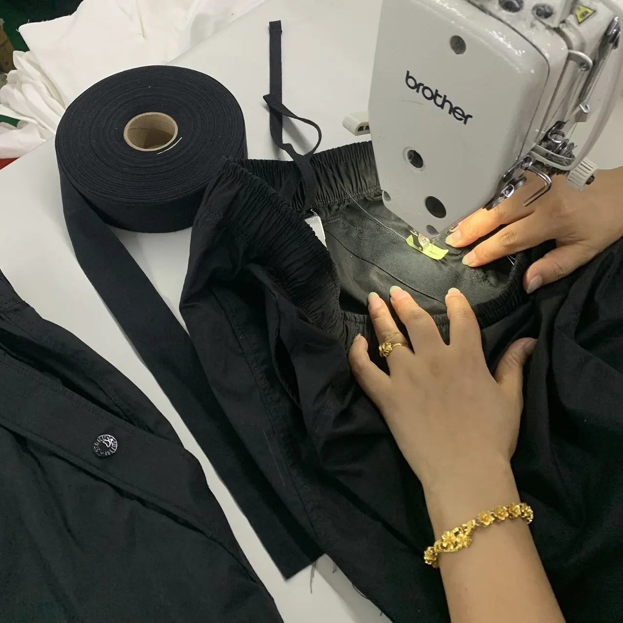 Waistband sewing