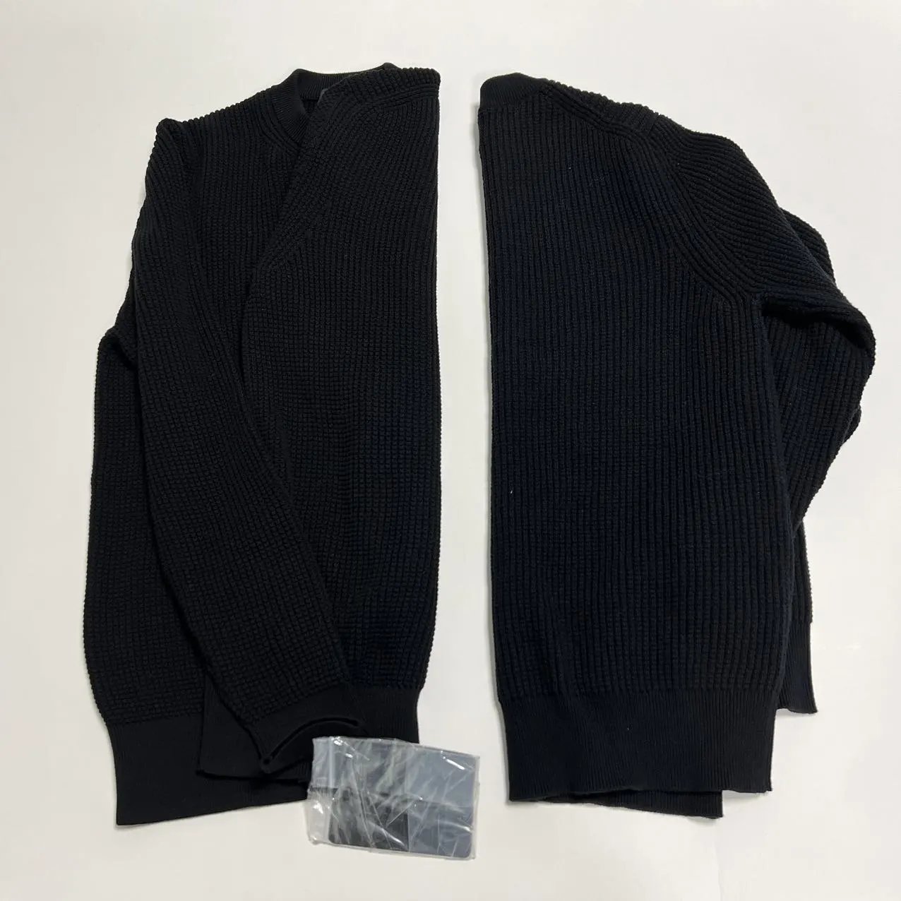 Folded knit sections