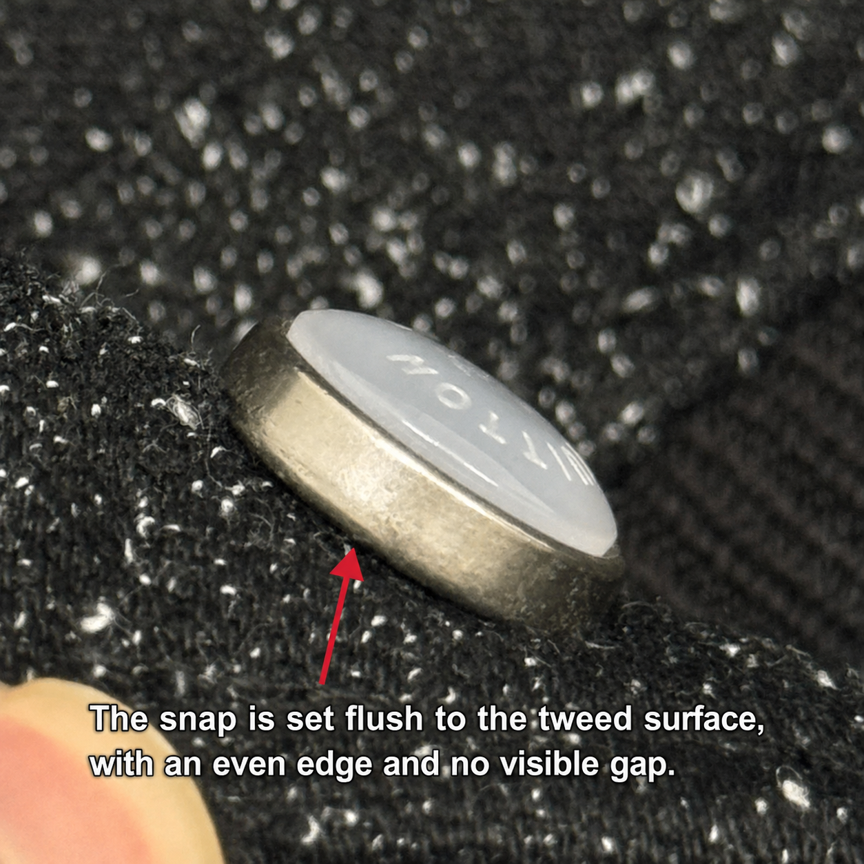 Flush snap setting