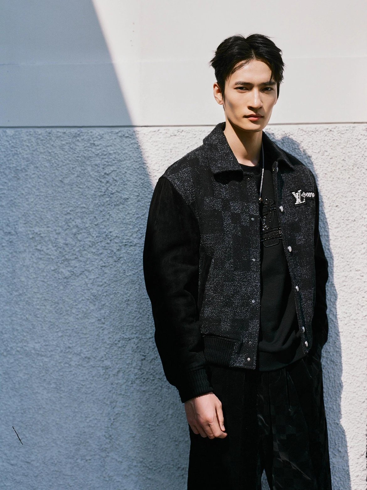 RD-C034 · Tweed & Suede Bomber Jacket showcase view 6