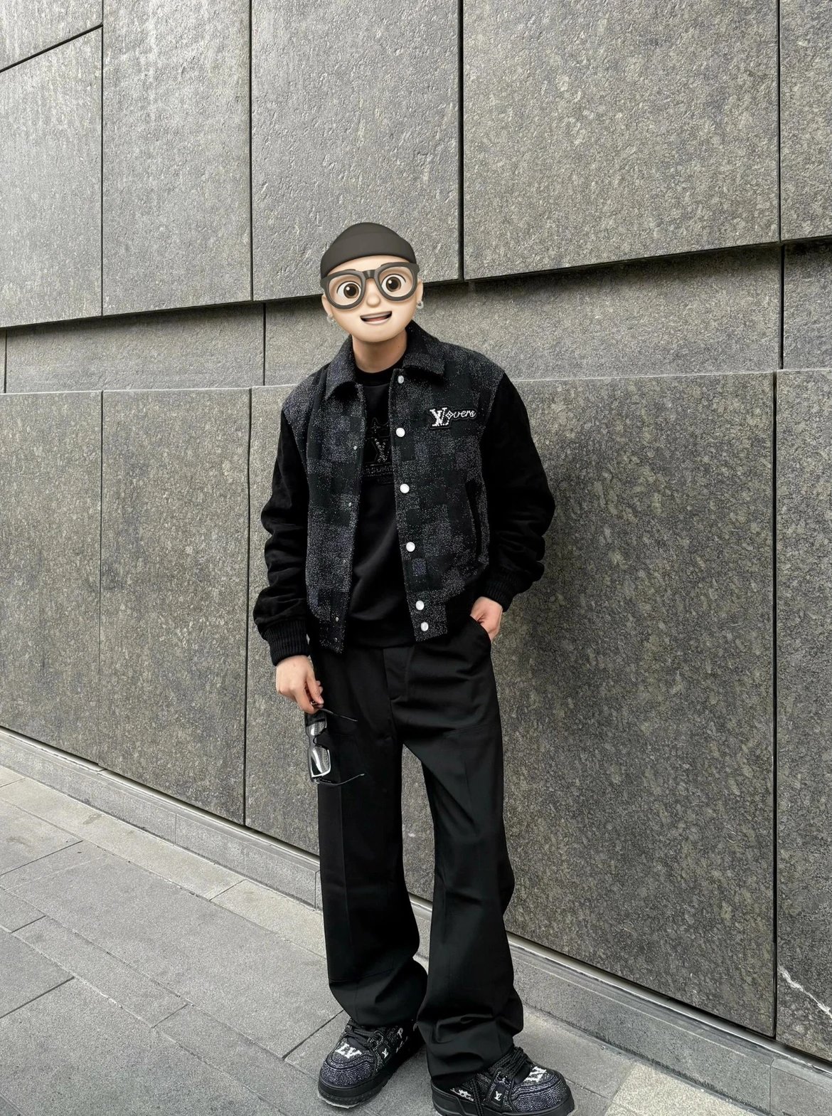 RD-C034 · Tweed & Suede Bomber Jacket showcase view 7
