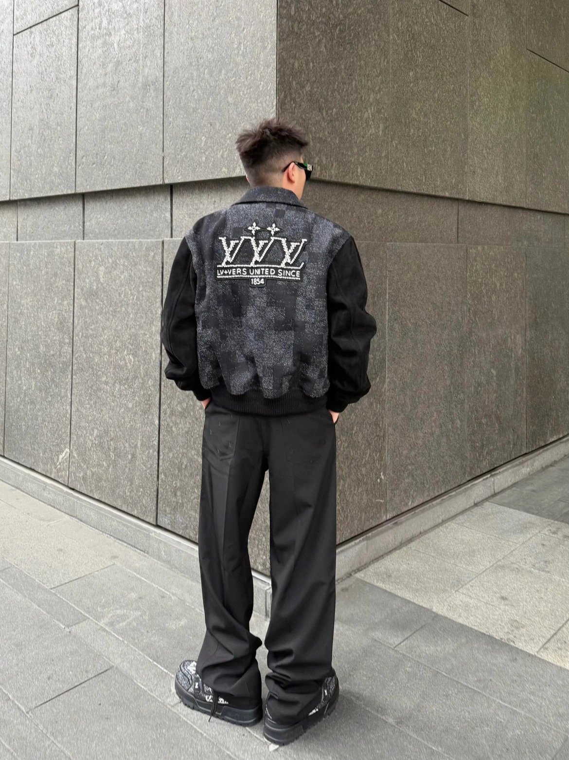 RD-C034 · Tweed & Suede Bomber Jacket showcase view 8