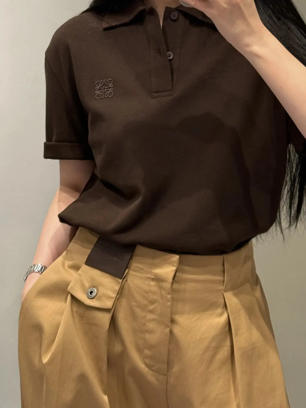 RD-C056 · Lightweight Embroidered Piqué Polo showcase view 2