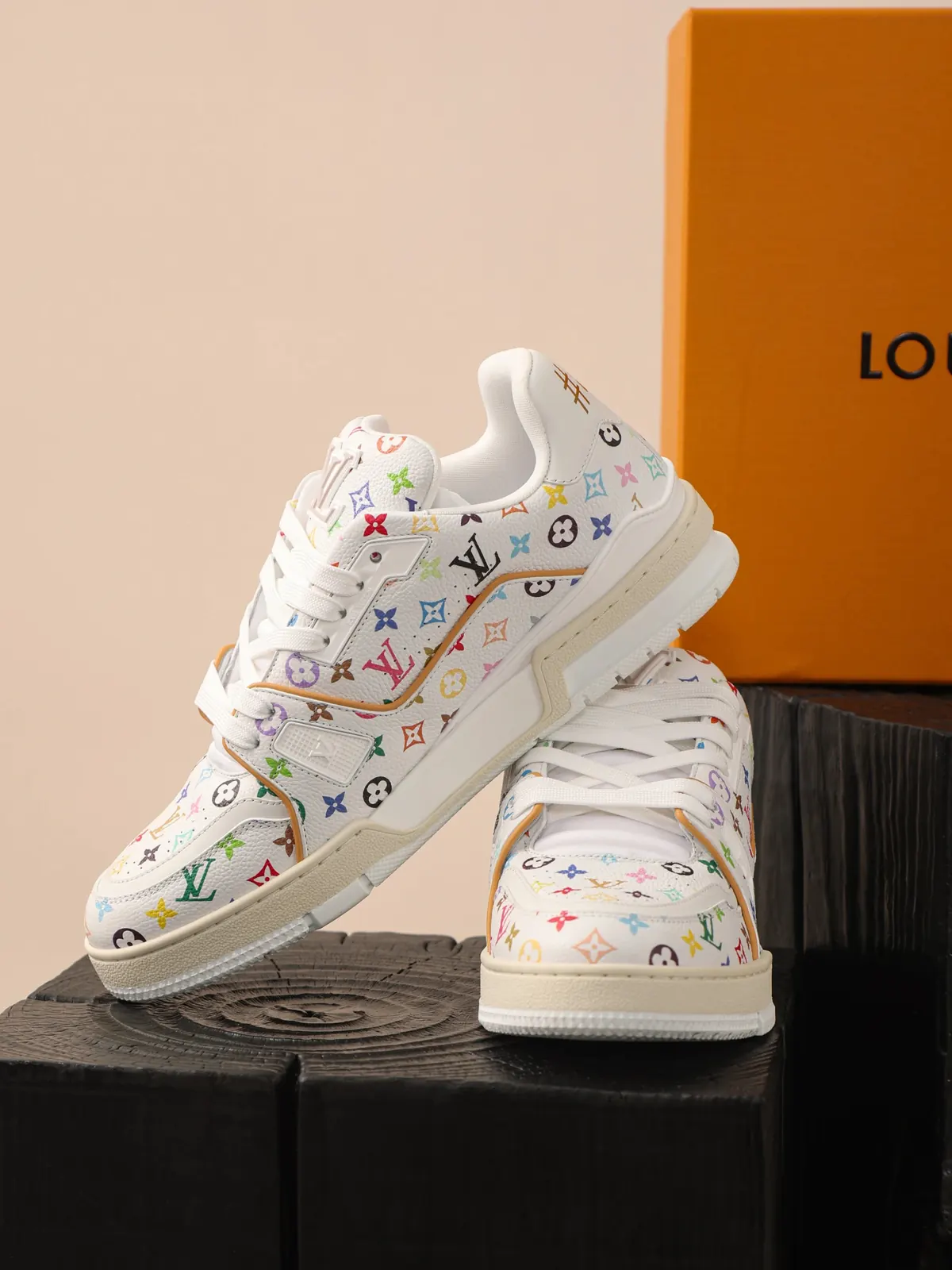 RD-S004 · Multicolour Monogram Trainer showcase view 1