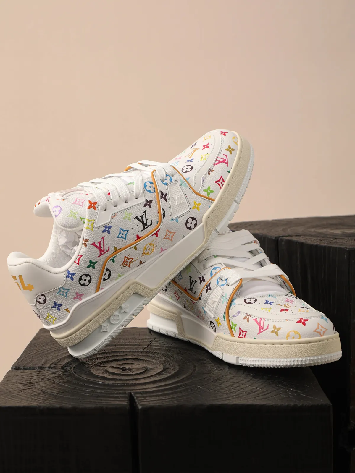 RD-S004 · Multicolour Monogram Trainer showcase view 2