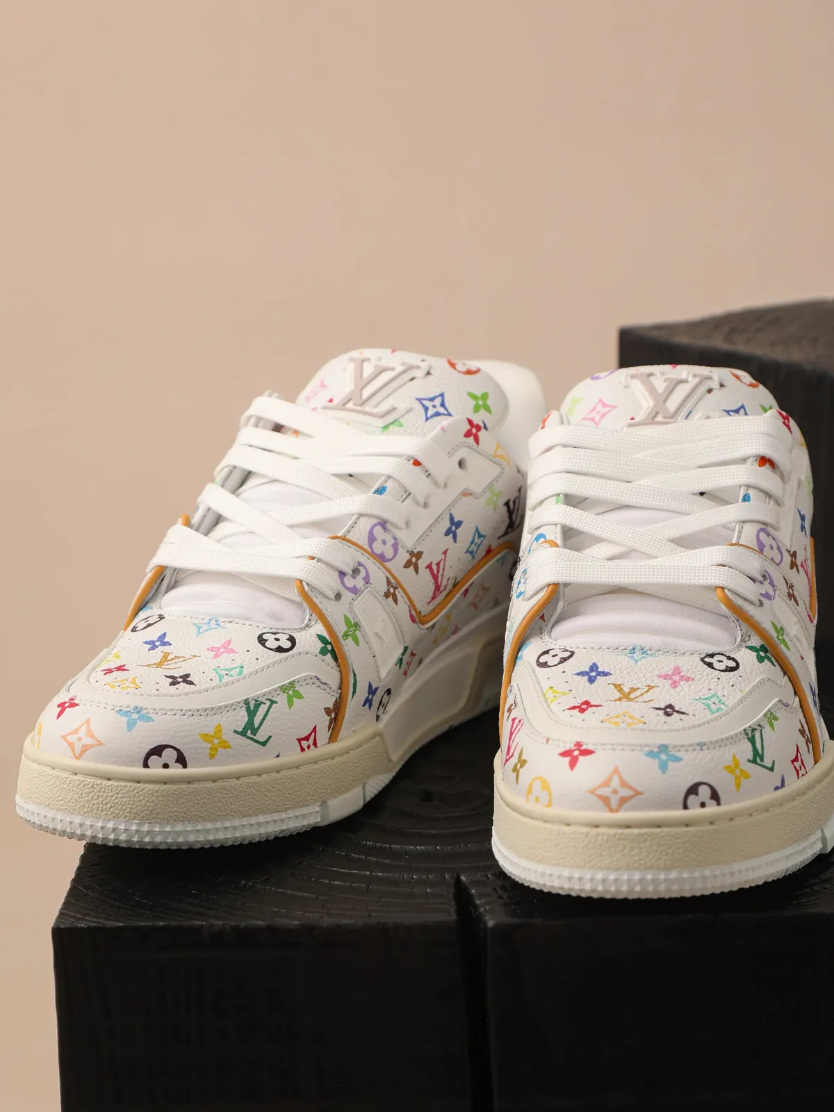 RD-S004 · Multicolour Monogram Trainer showcase view 3
