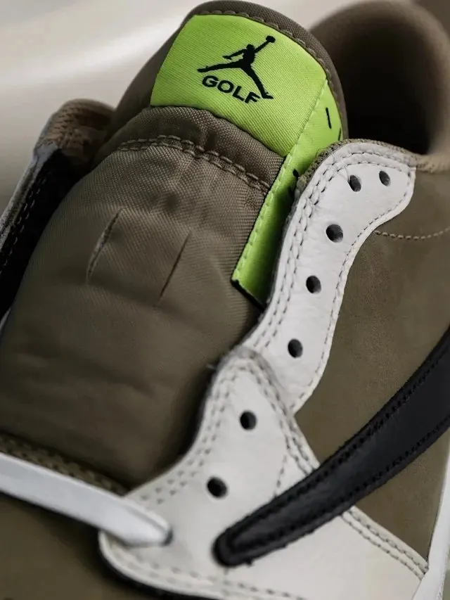 RD-S005 · Olive and White Golf Low-Top showcase view 4
