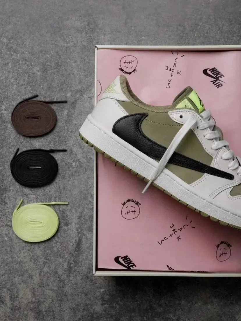 RD-S005 · Olive and White Golf Low-Top showcase view 10