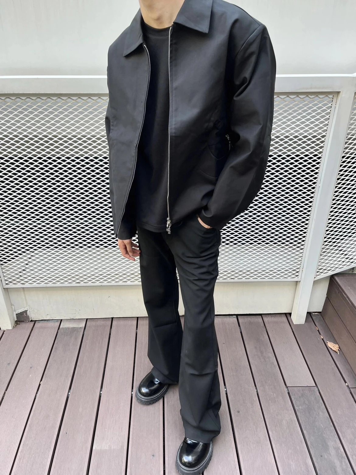 RD-C406 · Black Flared Trousers showcase view 7