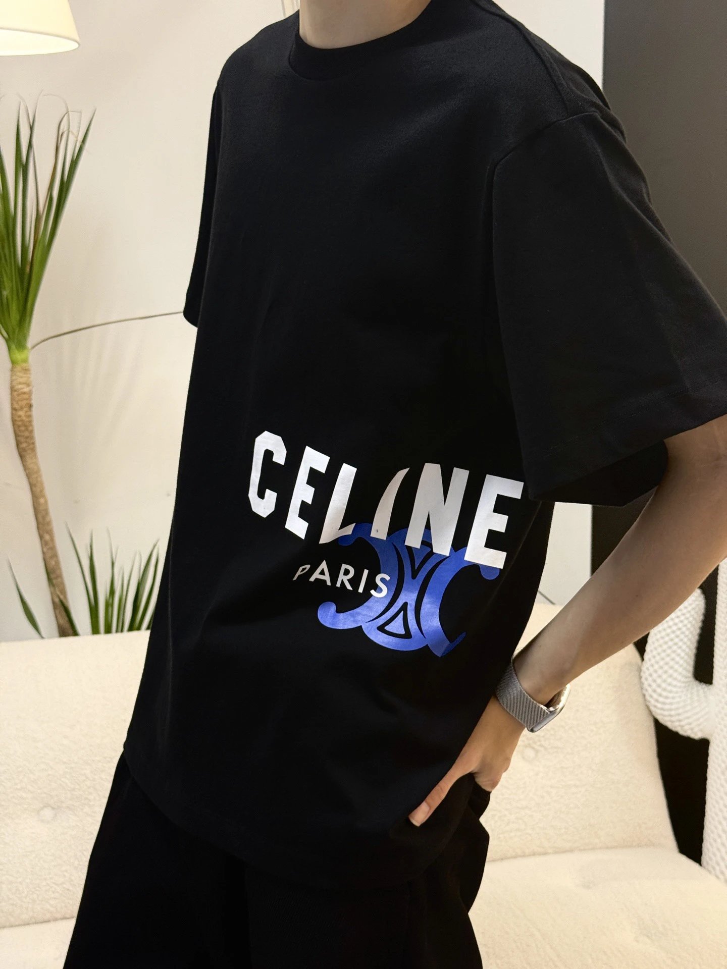 RD-C115 · Logo Cotton Crew-Neck T-Shirt showcase view 1