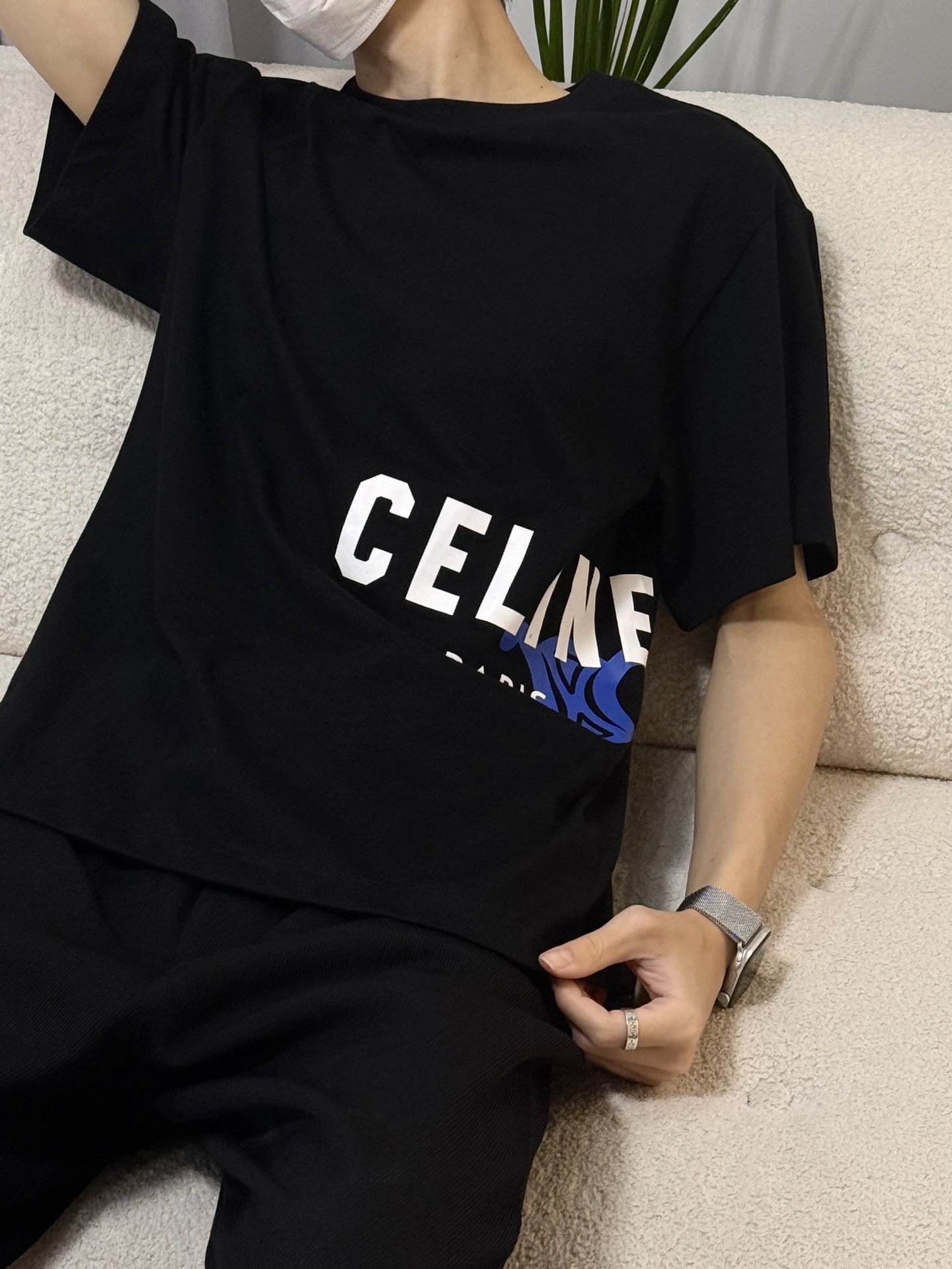 RD-C115 · Logo Cotton Crew-Neck T-Shirt showcase view 2