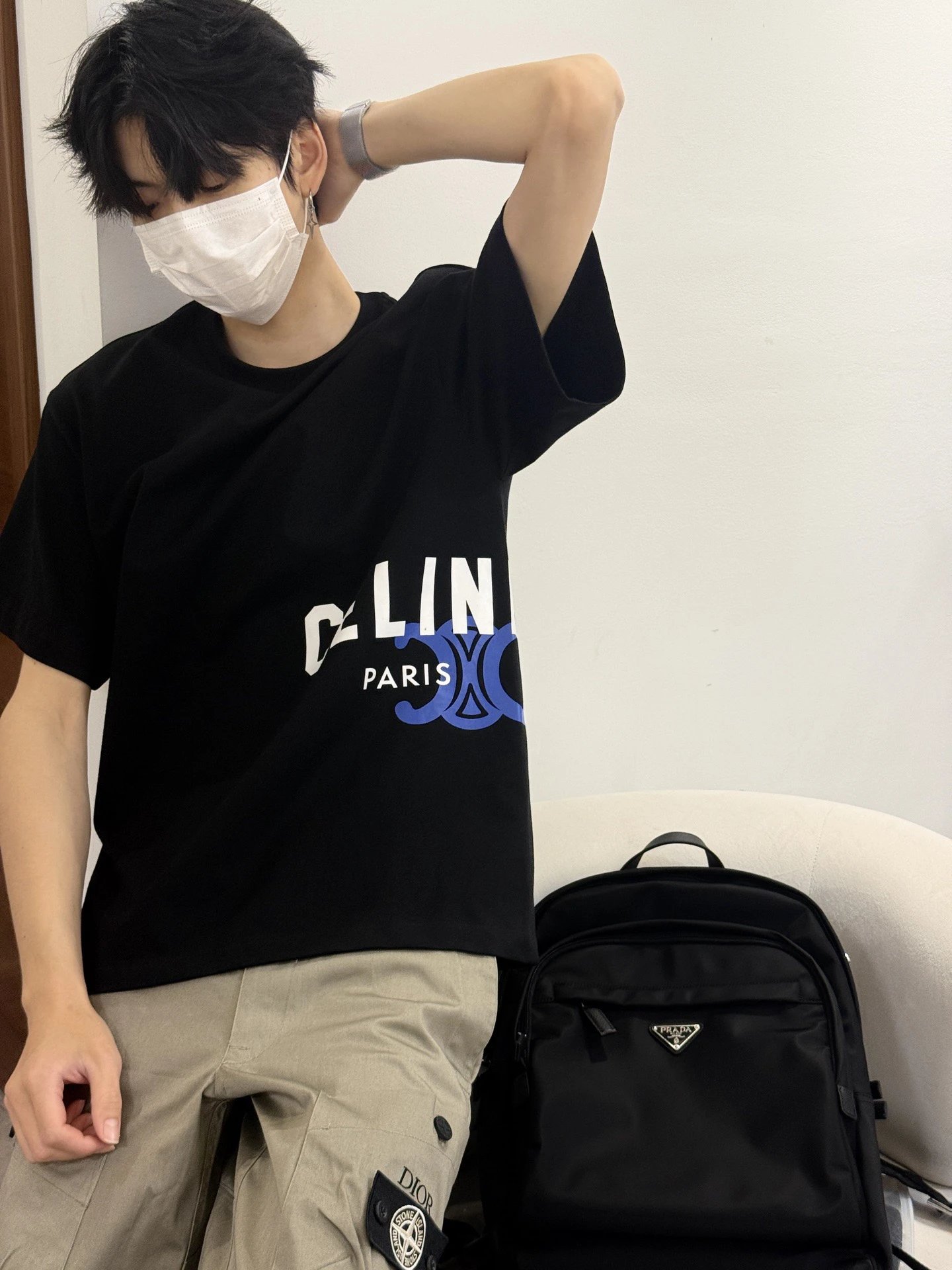 RD-C115 · Logo Cotton Crew-Neck T-Shirt showcase view 3