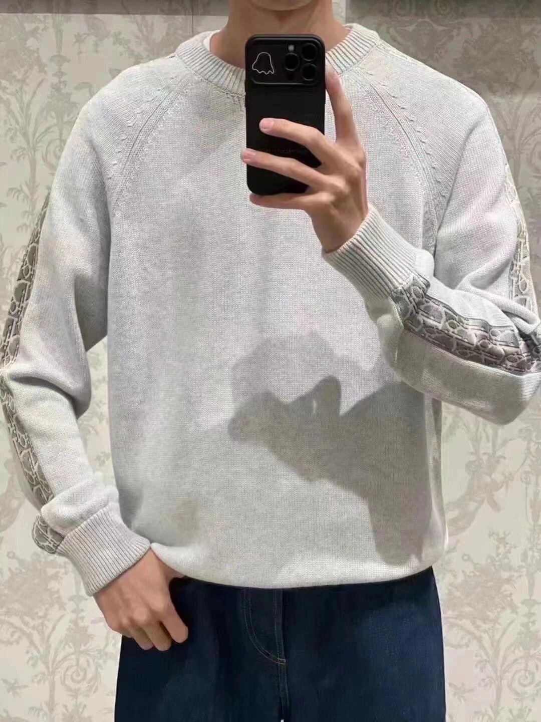RD-C350 · Monogram-Tape Crewneck Sweater showcase view 2