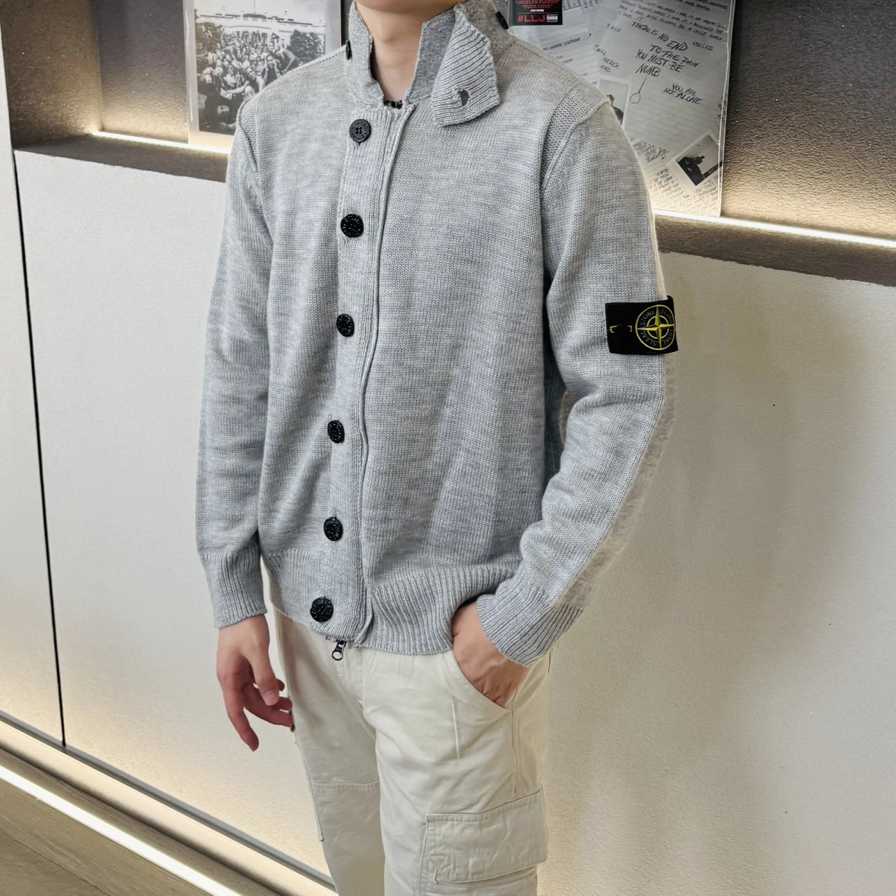 RD-C029 · Stand-Collar Wool-Knit Jacket showcase view 14