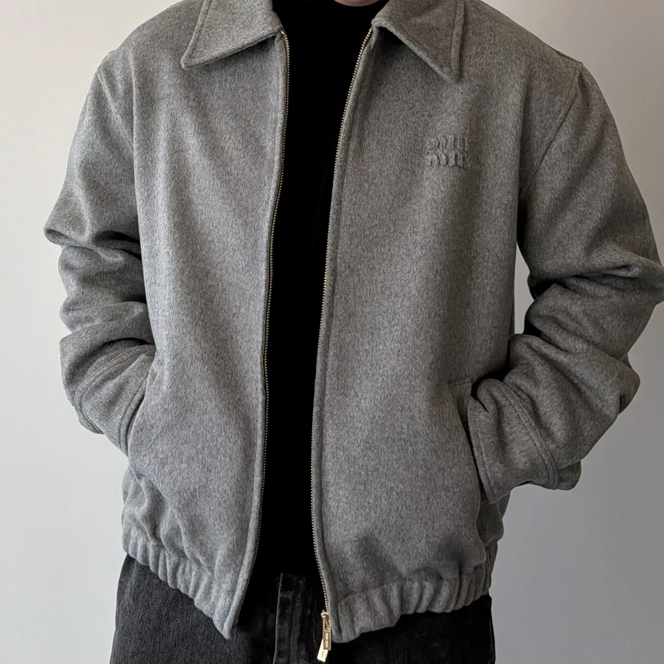 RD-C027 · Grey Wool Jacket showcase view 2