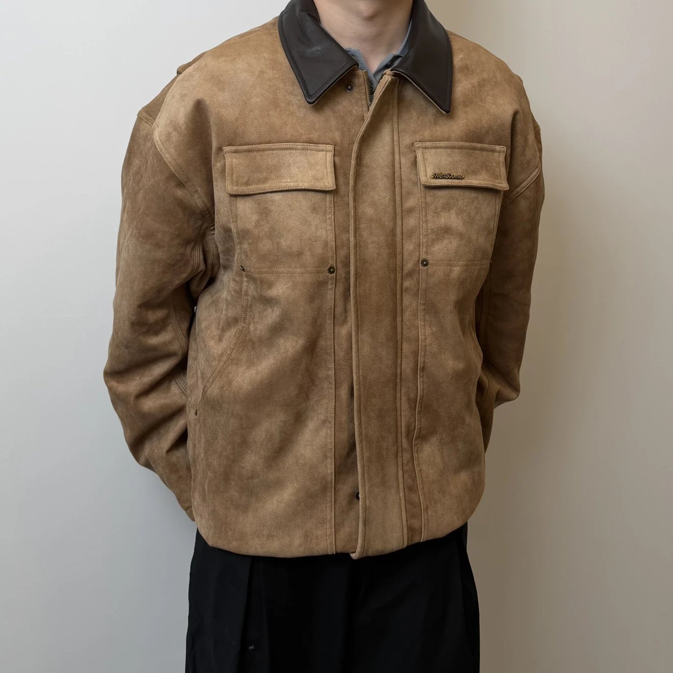 RD-C026 · Faux Suede Padded Jacket showcase view 1