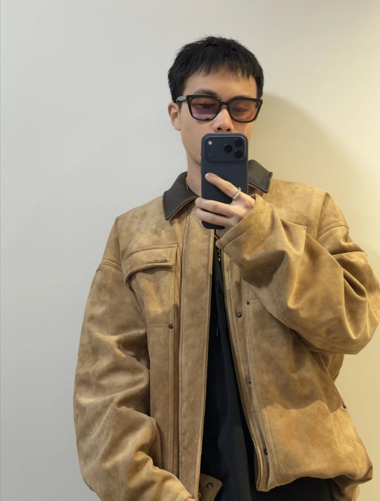 RD-C026 · Faux Suede Padded Jacket showcase view 6