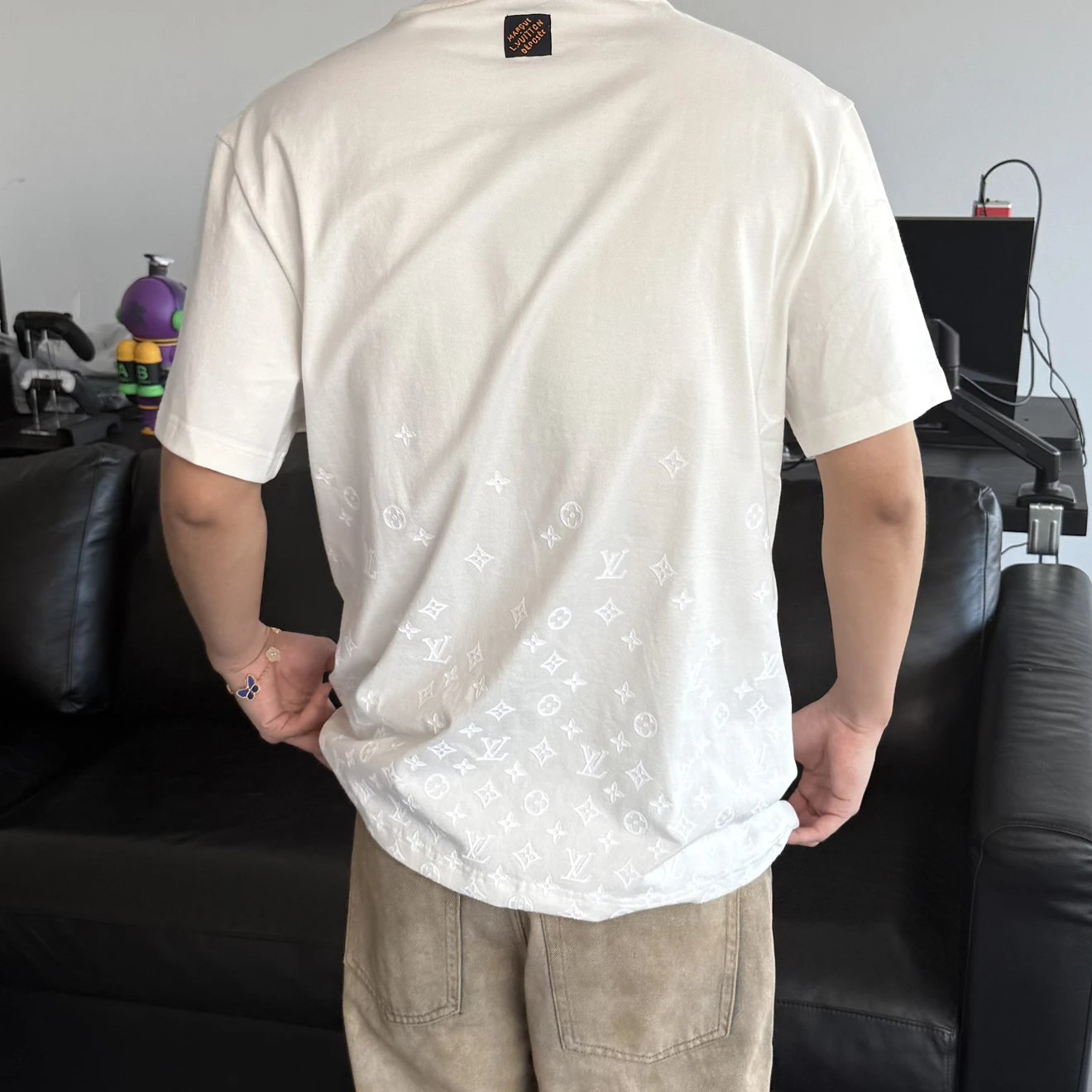 RD-C124 · Gradient Flocked Monogram T-Shirt showcase view 2