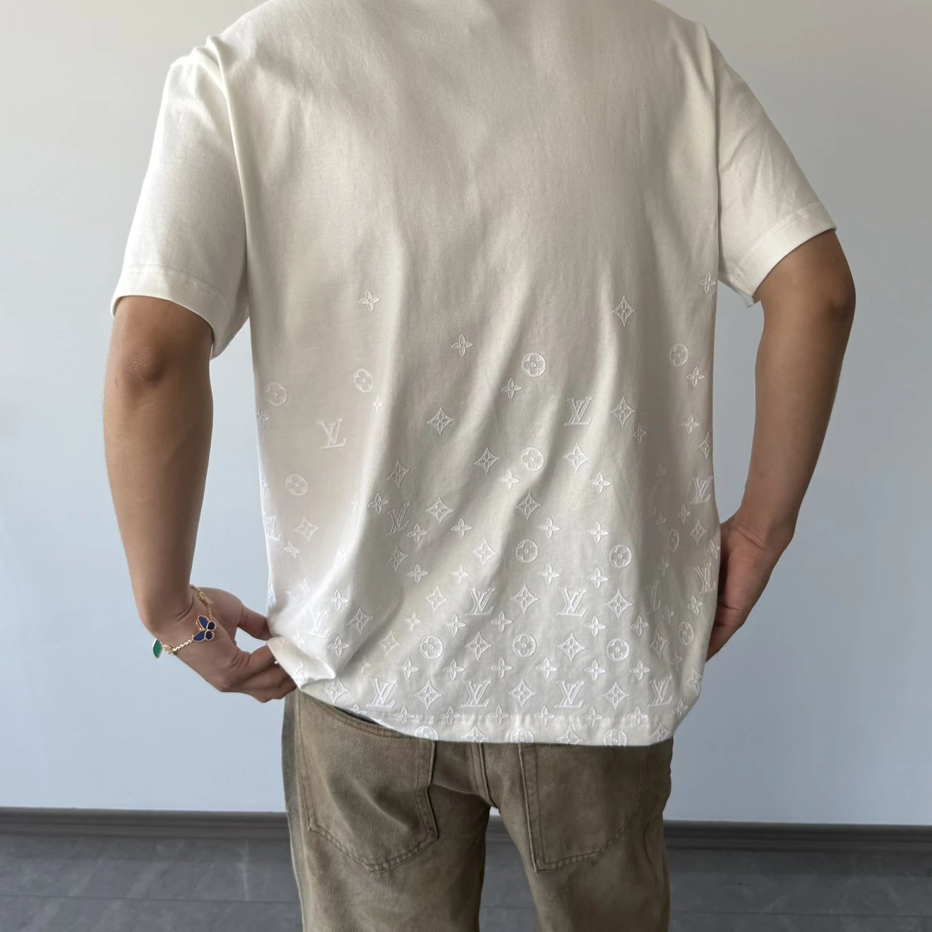 RD-C124 · Gradient Flocked Monogram T-Shirt showcase view 5